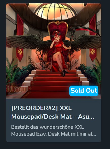 SOLD OUT! Ausverkauft!