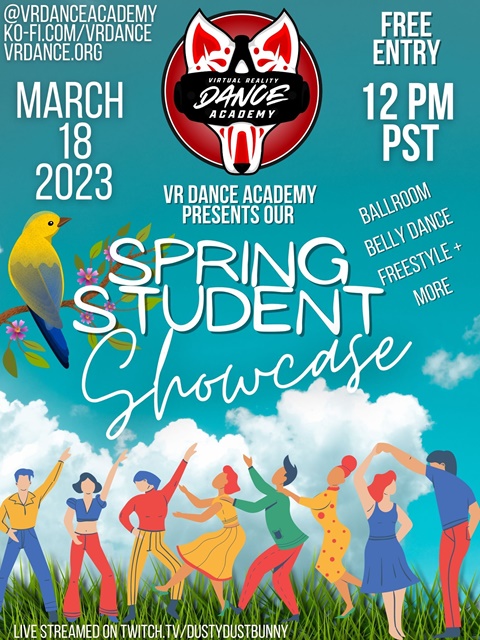 Student Showcase Tomorrow at 12 PM PST