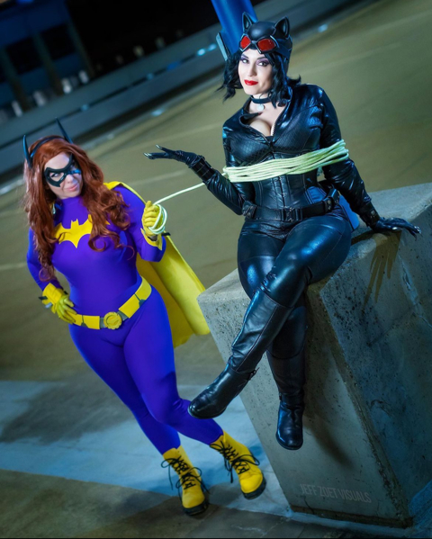 Signed Duo Batgirl/Catwoman Print - Sarah Spectre 's Ko-fi Shop - Ko-fi ...