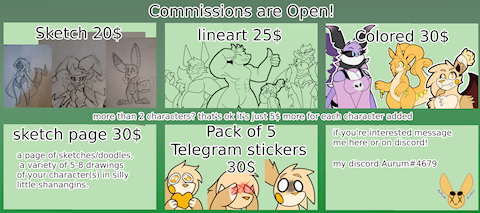 Open for comissions 