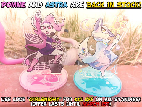 POMME AND ASTRA BACK IN STOCK!