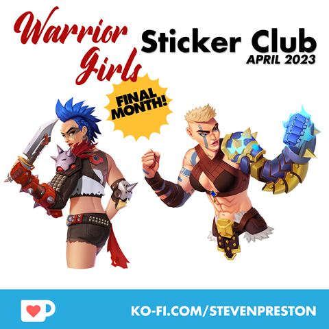 Final Sticker Club - Warrior Girls