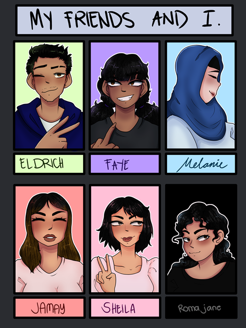 An art of my friends and me!
