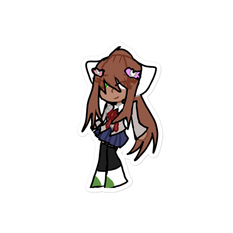 DDLC Monika Sticker - Sage's Ko-fi Shop - Ko-fi ️ Where creators get ...