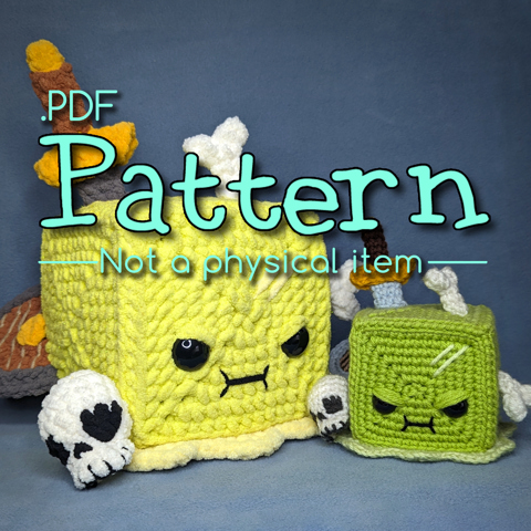 Gelatinous Cube Crochet Amigurumi Pattern - craftytibbles's Ko-fi Shop -  Ko-fi ❤️ Where creators get support from fans through donations,  memberships, shop sales and more! The original 'Buy Me a Coffee' Page.