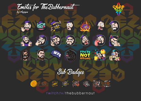 Emotes and Sub Badges for TheBubbernaut