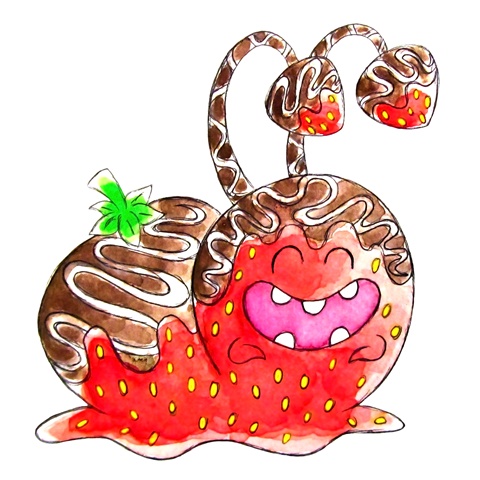 Monster of the Day 2963 Chocolate Strawberry Snail