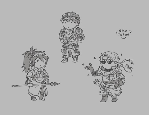 Oboro, Lukas and Jeorge