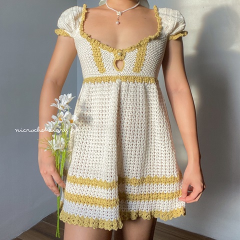 OLIVIA DRESS PATTERN - crochet patterns by nicole's Ko-fi Shop - Ko-fi ...