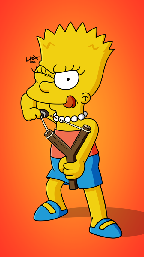 Lisa as Bart