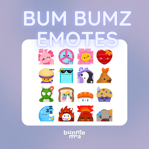 Bum Bumz Emotes Set - Bunniemia's Ko-fi Shop - Ko-fi ️ Where Creators ...