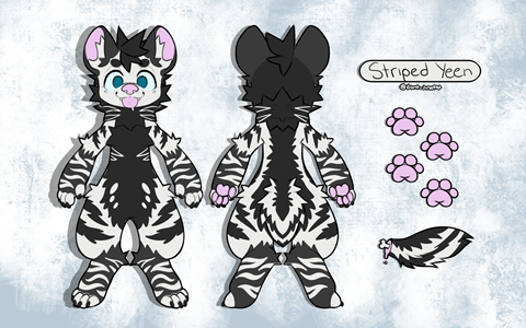 Fancy Striped Yeen Adopt - FuzzButtGames's Ko-fi Shop - Ko-fi ️ Where ...