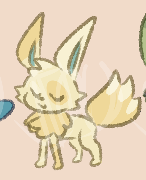 Gold-Brown Eevee - infectois's Ko-fi Shop - Ko-fi ❤️ Where