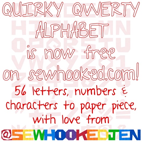 Free Pattern Friday: Quirky Qwerty Alphabet 