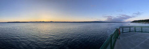 Sunrise over Puget Sound