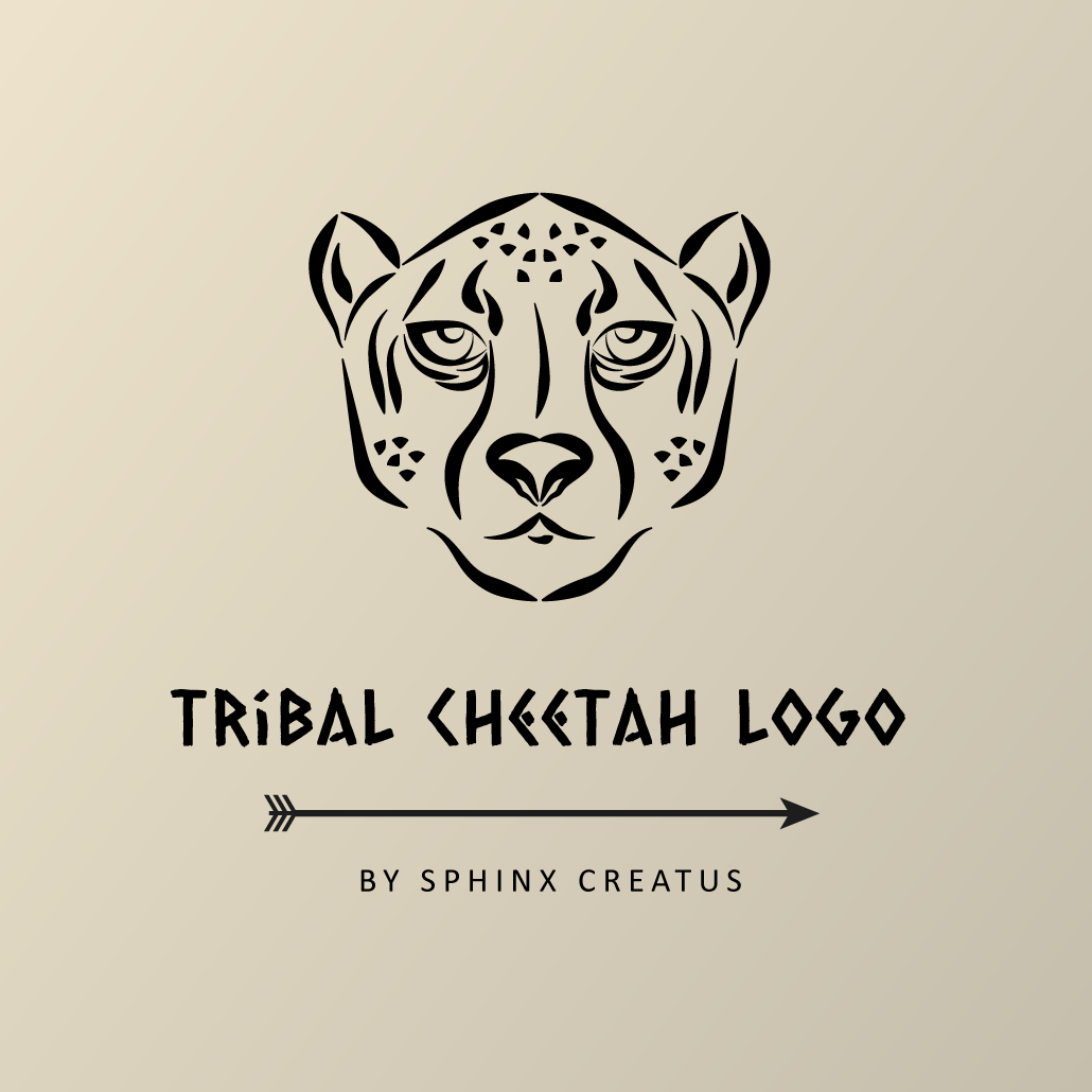 Tribal Cheetah Logo - Sphinx Creatus's Ko-fi Shop - Ko-fi