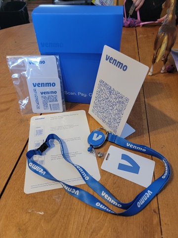 My Venmo QR bundle showed up today and I love it!
