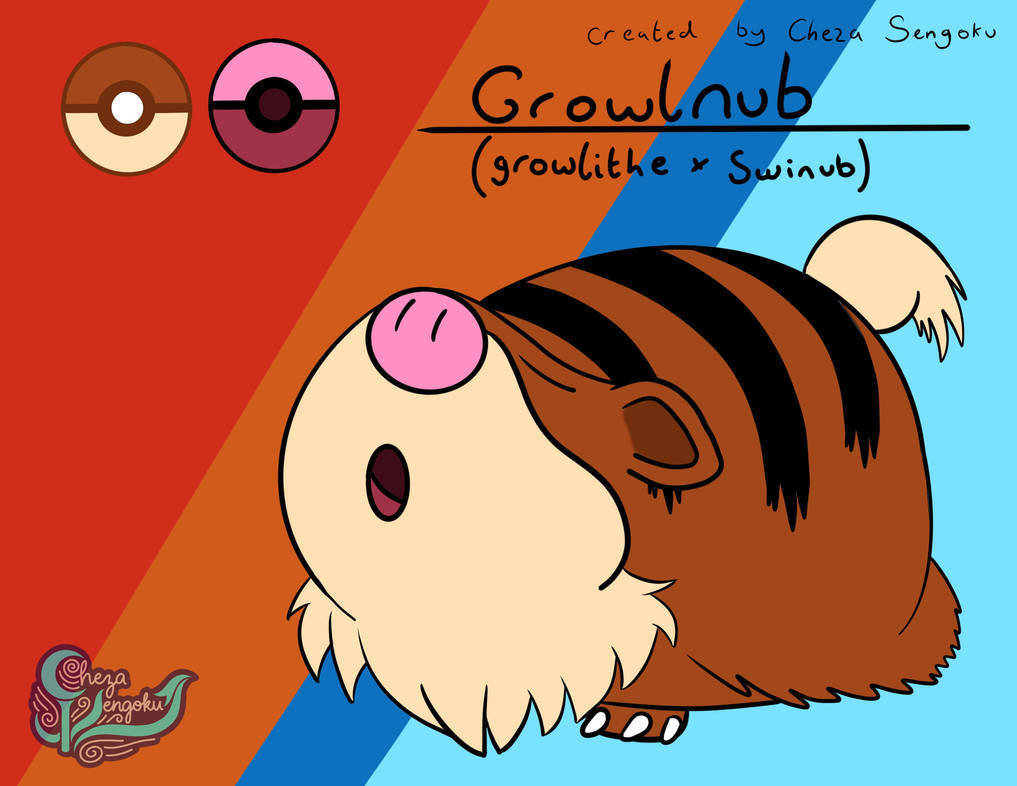 {OPEN} Growlnub adopts, cute pokefusion 🔥❄️💙