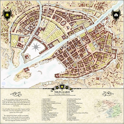 Nilfgaard city map - The city of the Golden Towers