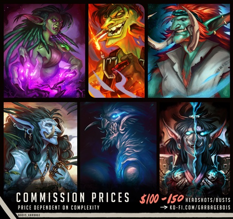 Bust Commission Prices!