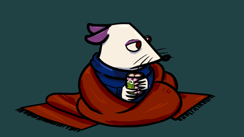 A Rat With a Cup of Cocoa