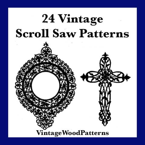 24 Vintage Scroll Saw Patterns
