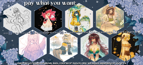 Pay what you want commissions info!! 