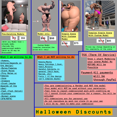 Commission Halloween Discounts