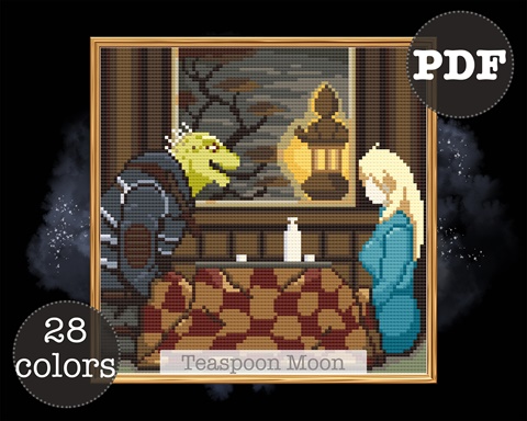 Ryuk Cross Stitch Pattern - Fujita_fan / TeaspoonMoon's Ko