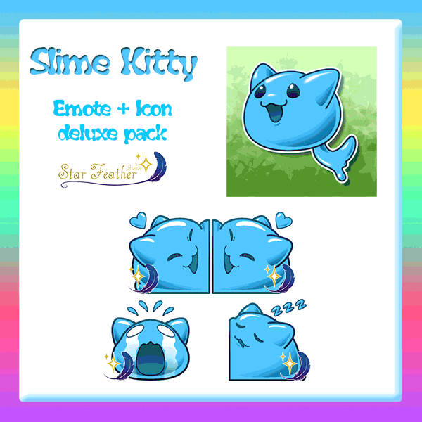 Slime Kitty emote pack and icons