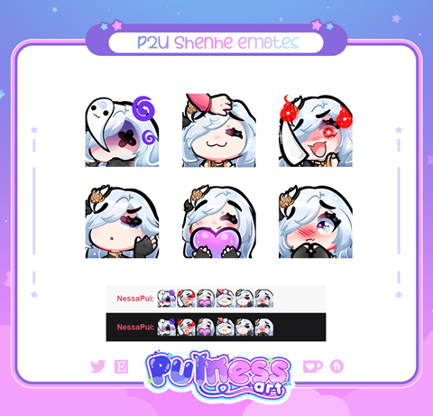 Shenhe Emotes - Puiness ART's Ko-fi Shop - Ko-fi ️ Where creators get ...