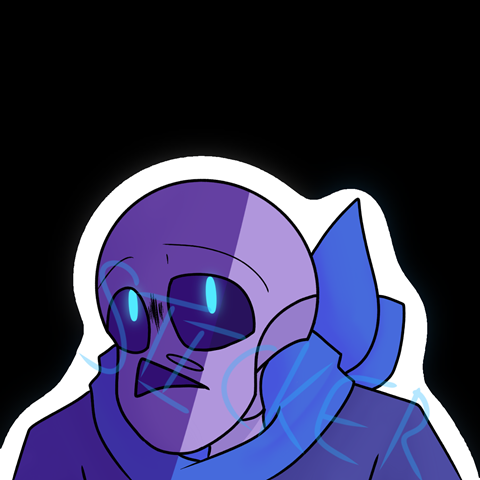 Underfell Sans Vinyl Sticker