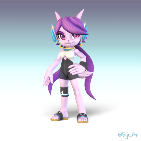 🟣 Lilac (Freedom Planet 2) Remastered - Leotard