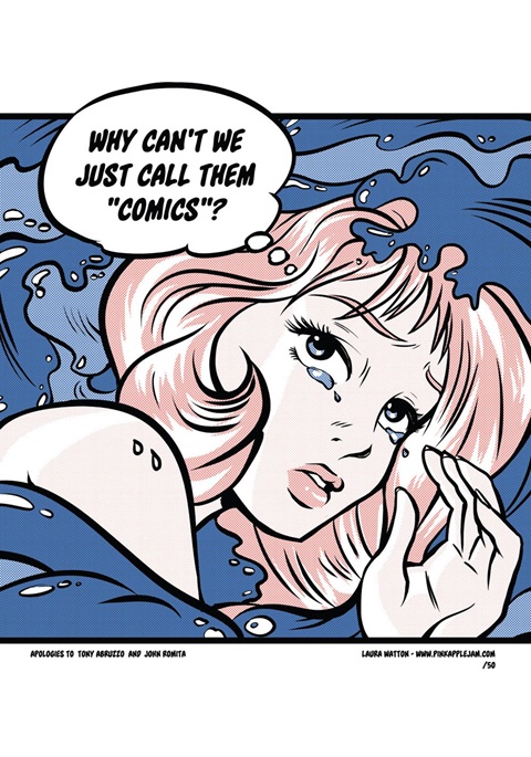 Why Can't We Just Call Them "Comics" Pop-Art Print