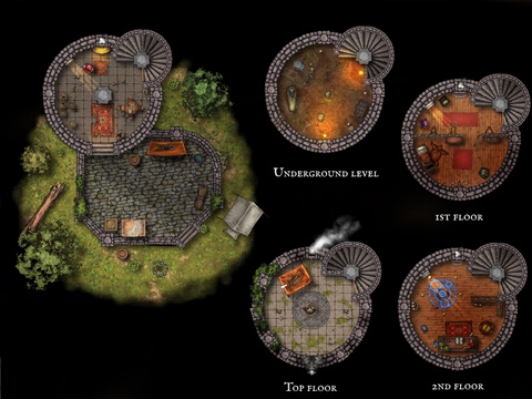 D&D Battlemaps Bundle : single building - Basile MJ Wanabe's Ko-fi Shop ...