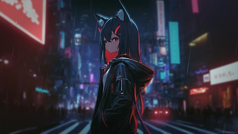 Cyberpunk City Live Wallpaper - WallpaperWaifu