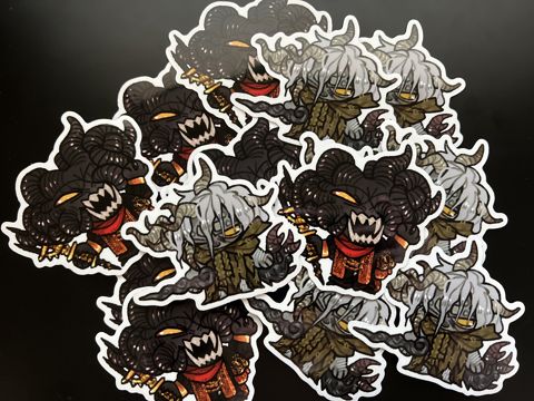 Omen Twins Stickers (Glossy) - Bora's Ko-fi Shop - Ko-fi ️ Where ...