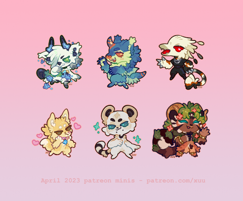 Patreon Monthly Mini Requests - April 2023