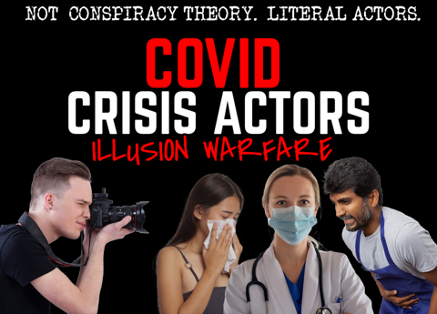 Covid CRISIS ACTORS: NOT Conspiracy Theory. FACT!