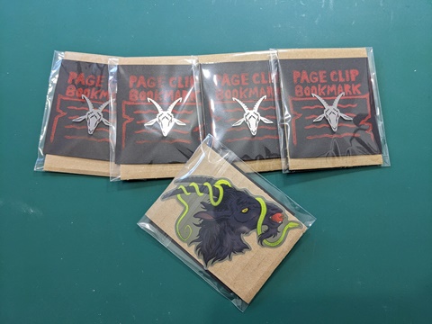 Page clip + sticker combo packaging