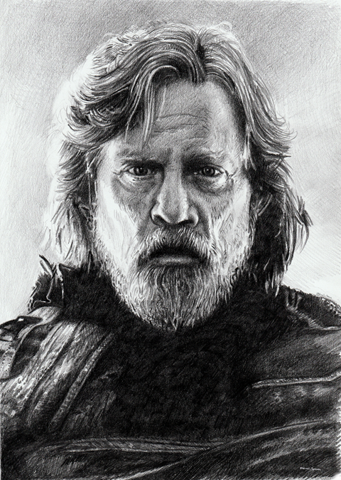 Luke Skywalker - 5B pencil drawing