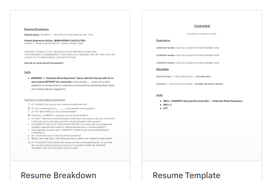 Resume tools pdf xabane s ko fi shop ko fi where creators get