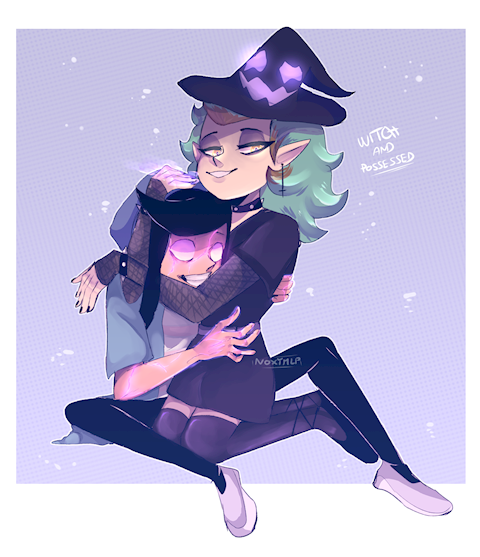 Witch and her possessed gf! ;w;