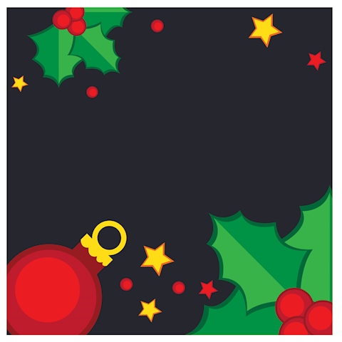 christmas background With Decorations  free vector
