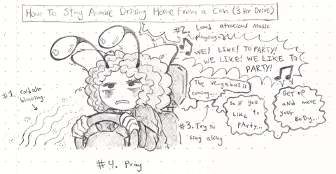How To Stay Awake Driving Home From a Con (Scan)