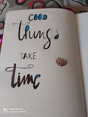 Le cose migliori hanno bisogno di tempo
