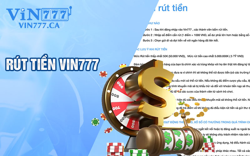 Rút Tiền Vin777 Casino Nhanh Chóng Và Uy Tín💰