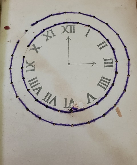 Handstitched Clock