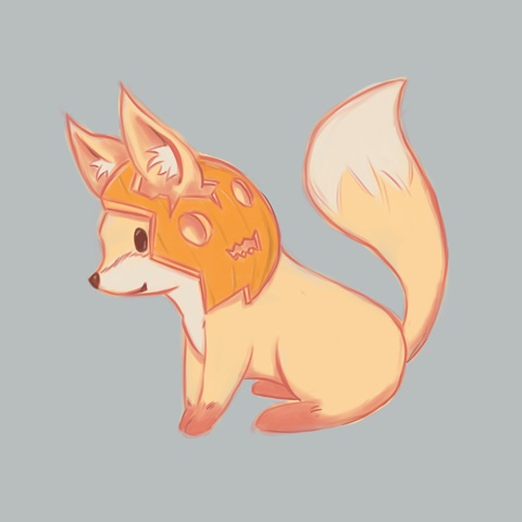 A Halloween fox