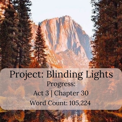 Book Progress: Project Blinding Lights